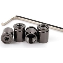 Cekar Store Piano Black Otomobil Araba Motosiklet 4'lü Sibop Kapak Seti