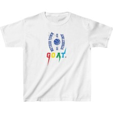Asmedo Unisex Çocuk Baskılı T-Shirt - Beyaz