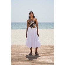 Dikiş Detay Maxi Etek