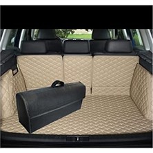 Cekar Store Araba Bagaj Çantası - Araç Oto Aksesuar Düzenleyici Organizer - Siyah, Arkası Cırtlı