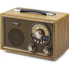 Pileli Store Bluetooth Nostaljik Hoparlör Fm 28 x 15 x 19 cm R9022BT