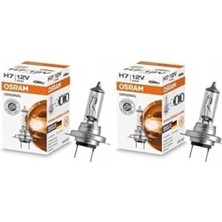 Cekar Store Osram 12V H7 Far Ampulü 2 Adet Alman Malı Orjinal 64210