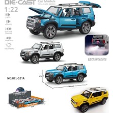 Vardem Oyuncak HCL-521A Çek Bırak 1:22 Sesli ve Işıklı Buharlı Metal Jeep