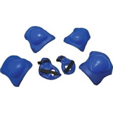 Cekar Store Yüksek Yoğunluklu Çocuk Koruyucu Set 6 Parça Dizlik Dirseklik El Pedi Paten Scooter Bisiklet, Mavi
