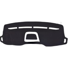 Cekar Store Modelleri Torpido Koruma Halısı Siyah Kenar Renk Kırmızı Fiat Doblo 2015-2020 ile Uyumlu