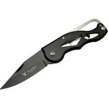 My Best Store Alaska SDR-11A Kilitli Çakı Black  15,5 cm Manuel, Kemerlikli