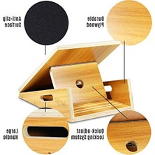 Cekar Store YES4ALL Slant Board Ahşap/çelik Eğik Tahtası, Ayarlanabilir ve Taşınabilir Baldır Gerdirici, Taşıma Saplı ve Kaymaz Kaplamalı Antrenman Aleti, Baldır Çalıştırıcı, Diz Bükme Kaması