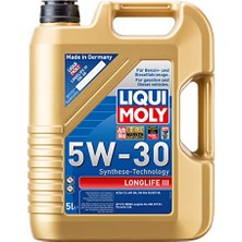 Cekar Store Liqui Moly Longlife Iıı 5W-30 5 L Otomotiv Bakım Ürünü