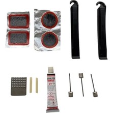 Cekar Store Bisiklet Lastik Tar Yama Seti Levyeli Zımpralı Solisyonlu Iğneli Set
