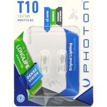 Cekar Store Ampul W5W 12V 2'li Blister Minyatür Pht PH5715 B2