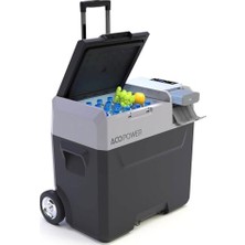 Cekar Store PX50 12/24/220VOLT 50LITRE Kompresörlü Tekerlekli Outdoor Oto Buzdolabı (Akü Dahil Değildir)