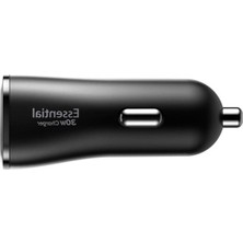 Cekar Store Spigen 30W Usb-A 2 Port Araç Içi Hızlı Şarj Aleti 18W + 12W Akım Korumalı Güç Adaptörü Çakmaklık iPhone & Android & iPad Type-C Pd EV302 - ACP08700