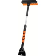 Cekar Store Teleskopic Profesyonel 2in1 Araç Kar Fırçası Oto Ön Cam Buz Kazıyıcı Araç Kar Fırçası ve Buz Kazıyıcı