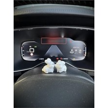 Cekar Store Tatlı Tavşan Çift Araba Dikiz Aynası Süsü Torpido Süsü - Minik Tavşan Çift Sevgiliye Hediye