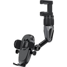 Cekar Store Apera Gn-47 Araç Içi Dikiz Aynası Telefon Tutucu Otomatik Sıkıştırma Her Yöne Döner