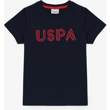 U.S. Polo Assn. Erkek Çocuk Lacivert Bisiklet Yaka Basic Tişört 50325556-VR033