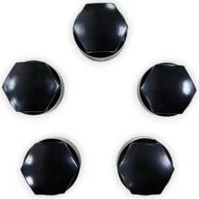 Cekar Store Bijon Kapağı Siyah 5 Adet 4M0601173E Seat Leon 4 ile Uyumlu 2021-2025