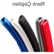 Cekar Store Araç Kapı Koruma Fitili Çarpma Çizik Önleyici Fitil U Tip 5 M Siyah