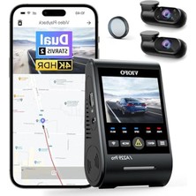 Cekar Store Viofo A229 Pro 3 Kameralı Ön-Iç-Arka 4K+2K+1080P Hdr Sony Starvis 2 Ile Uyumlu Wifi Gps Araç Kamerası