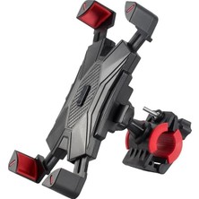 Cekar Store Aee® Motosiklet Telefon Tutucu & Bisiklet Telefon Tutacağı 360° Döner Ayarlı Aparat –scooter ve Bebek Arabası Uyumlu, Kaymaz ve Güvenli Abs Plastik Malzeme