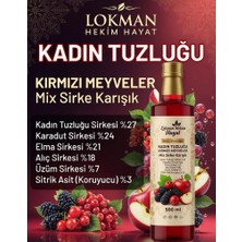 Lokman Hekim Hayat Kadın Tuzluğu Kırmızı Meyveler Mix Sirke Karışık 500 ml