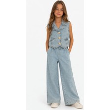 Nk Kids Kız Kot Yelek Takım 26YNK3171051728