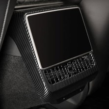 Cekar Store Tesla Model Y Juniper Karbon Fiber Görünüm Arka Klima Ekranı Koruyucu Çerçevesi (Abs)