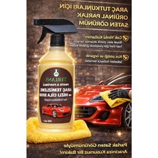 Cekar Store Terlans Araç Temizleyici & Parlatıcı Hızlı Cila 500 ml Sprey + Mikrofiber Bez | Boyalı Yüzey, Plastik Aksam Temizleme | Parfümlü Quick Detailer, Iz Bırakmaz Parlaklık