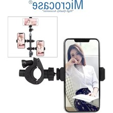 Cekar Store 3 Telefon Başlıklı 2.1 Metre Uzayabilen Yükseklik ve Açı Ayarlı Youtuber & Influencer Çekim Tripodu Standı AL5035