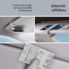 Cekar Store Spigen Premium Güneş Gözlüğü Tutucu Tüm Araçlar ile Uyumlu Silikon Klipsli Gray (2 Adet) SH100 - ACP08825