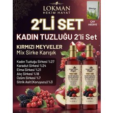 Lokman Hekim Hayat 2 Şişe Kadın Tuzluğu Kırmızı Meyveler Mix Sirke Karışık 2X500 ml Çay Hediyesiyle