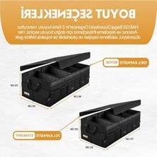 Cekar Store Haegs Araç Bagaj Düzenleyici, Soğutucu Çantalı Bagaj Organizer Sağlam Katlanabilir, Otomobil ve Suv`lar Için, Cepli, 3 Ana Bölmeli, 70L: 75X35X28 cm - Siyah