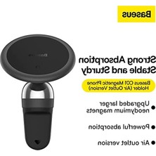 Cekar Store Baseus C01 Manyetik Havalandırma Aracı Tutucu Siyah
