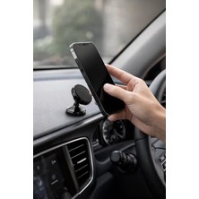 Cekar Store Busstier Mıknatıslı Araç Içi Telefon Tutucu 360 Derece Döner Manyetik Telefon Tutacağı Yapışkanlı Torpido Panel Montaj Güçlü Mıknatıs Titreşimde Sabit Tek Elle Kullanım Navigasyon Için Universal Akıll