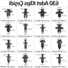 Cekar Store Busstier Araç Tamir Trim Seti Oto Klips Fastener 630 Parça Döşeme Sökme Aparatı Kapı Panel Tampon Bağlantı Elemanları Onarım Kiti