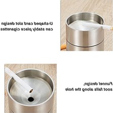 Cekar Store Gloryit 1 Adet Paslanmaz Çelik Küllük Kül Tablası Kalınlaştırılmış Paslanmaz Çelik Küllük Ofis, Ev, Bar, Otel, Araba Için Uygun (7×9,4 Cm)