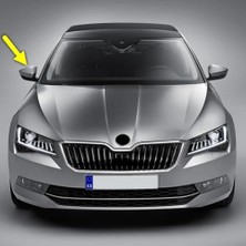 Cekar Store Sağ Dış Dikiz Aynası Üst Kapağı 3V0857538A Skoda Superb 3 ile Uyumlu 2015-2019