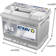 Cekar Store Varta Blue Dynamic N60 Start-Stop Efb 12 V 60 Ah 640 Cca Akü
