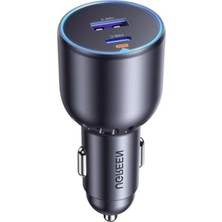 Cekar Store Ugreen 63W 2 Portlu Araç Içi Şarj Cihazı Çakmaklık Adaptörü, 35023