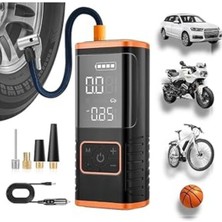 Cekar Store Enshall Lastik Şişirme Taşınabilir Hava Kompresörü - 150PSI Araba Lastikleri Hava Pompası Lastik Basınç Ölçerli LED Işık, 5400MAH Pil ve 12V Dc Akıllı Lastik Şişirme Cihazı Araba, Motosiklet, Bisiklet