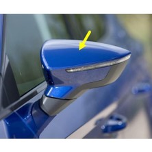 Cekar Store Sol Yan Dış Dikiz Aynası Kapağı 5F0857537B Seat Leon 3 ile Uyumlu 2013-2020