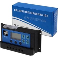 Cekar Store Güneş Paneli Solar Akü Şarj Kontrol Cihazı 12V 24V 30 Amper