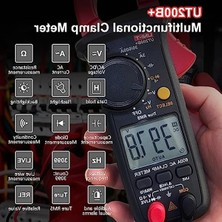 Cekar Store Akım Ölçüm Pensesi,  UT200B+ Akım Pensesi Ac Akım True Rms Akım Ölçüm Cihazı Otomatik Ranging Ac/dc Gerilim, Ac Akım, Direnç, Diyot, Kapasite, Süreklilik Için Canlı Tel Algılama