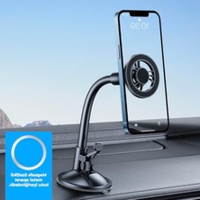 Cekar Store By Deji Güçlü Mıknatıslı Vantuzlu Araç Içi Telefon Tutucu - Magsafe iPhone ile Uyumlu Vakumlu Akrobat