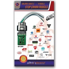 Cekar Store Mikron Devre Pcx (2018-2025) Uyumlu 13 Modlu Stop Çakar Modülü Uçak Kanadı Orijinal Soket F1 Stil Çakarlı Stop Devresi