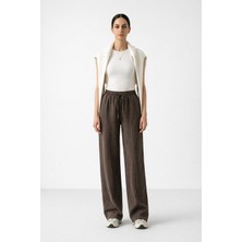 Iperia Msm Tencel Kumaş Pantolon Kahverengi