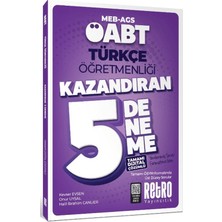 Retro Yayıncılık Öabt Türkçe Öğretmenliği 5'li Deneme