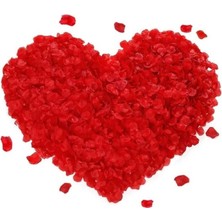 Pileli Store Kırmızı Renk Gül Yaprağı Şekilli Konfeti – 10 Paket 1000 Adet