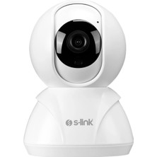 Pileli Store S-Lınk SL-IND02 Ev/bebek Güvenlik Kamerası Wifi 2mpix 3.6mm Lens 10M. Gece Görüşü Hareket Algılama Iki Yönlü Ses Micro Sd Kartlı Tuya YAZILIM(1923)