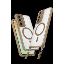 Pileli Store Pilelistore   Samsung Galaxy S25 Kılıf Enka Magsafe Silikon Kılıf - Desert